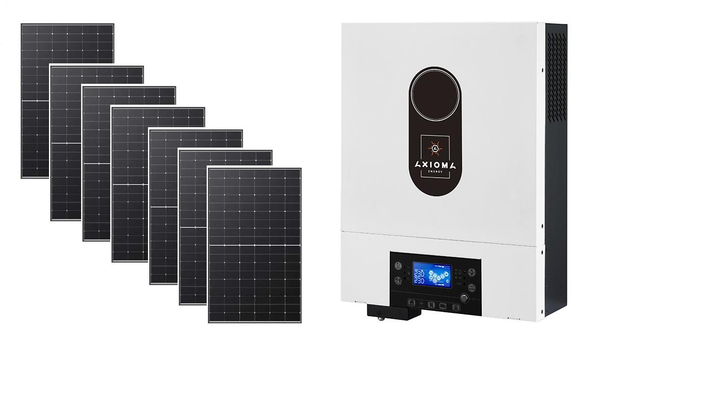 Гібрідна сонячна електростанція 6 кВт ( BATTERY FREE) AXIOMA – фото ...