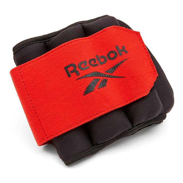 Утяжелители для ног Reebok Flexlock Ankle Weights 2х2 кг (RAWT-11273) Black/Red - изображение 8