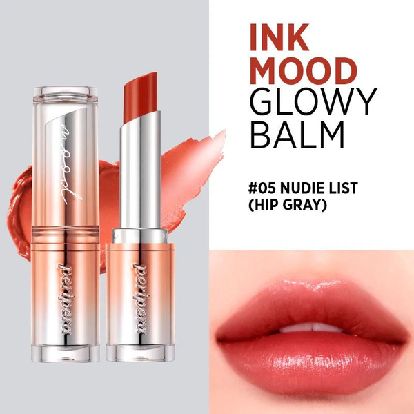 Бальзам-тінт PERIPERA Ink Mood Glowy Balm #05 Nudie List Hip Gray для губ з вологим фінішем 3.4 г термін до 13.11.2026 - Фото 2 Бальзам-тінт PERIPERA Ink Mood Glowy Balm #05 Nudie List Hip Gray для губ з вологим фінішем 3.4 г термін до 13.11.2026 - зображення 2