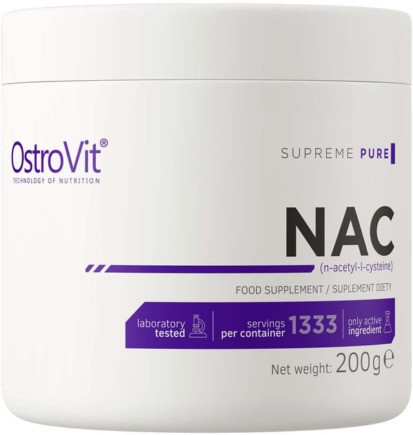 Aminokwas OstroVit Supreme Pure NAC 200 g (5903933902739) - obraz 1