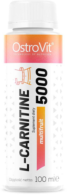 Zestaw suplementów diety OstroVit L-Carnitine 5000 Shot Multifruit w płynie 20 x 100 ml (5903933911366) - obraz 2