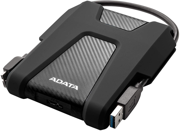 Жорсткий диск ADATA DashDrive Durable HD680 2 TB AHD680-2TU31-CBK 2.5 USB 3.2 External Black - зображення 1