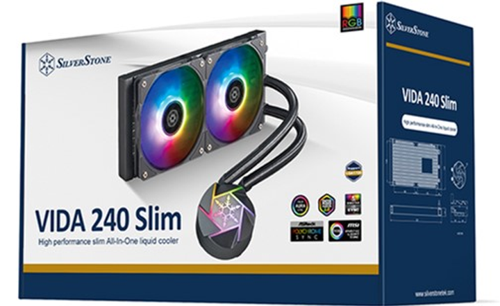 System chłodzenia cieczą SilverStone Vida VD240-SLIM (SST-VD240-SLIM) - obraz 15