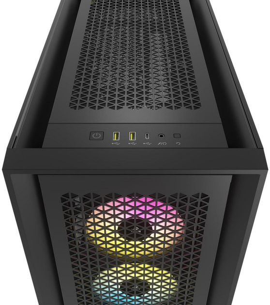 Корпус Corsair iCUE 5000D RGB AirFlow Tempered Glass Black (CC-9011242-WW) - зображення 8