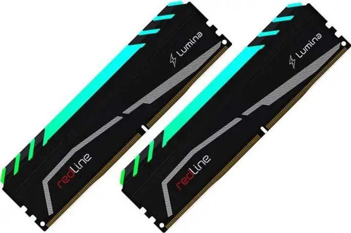 Pamięć RAM Mushkin DDR4-3200 16384MB PC4-25600 (Kit of 2x8192) Redline Lumina (MLA4C320GJJM8GX2) - obraz 2