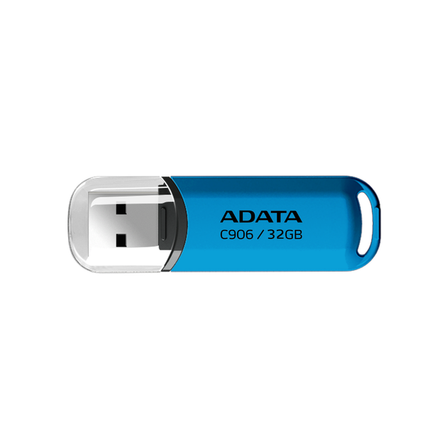 Флеш-накопичувач ADATA USB 2.0 C906 32Gb Water Blue - Фото 1 Флеш-накопичувач ADATA USB 2.0 C906 32Gb Water Blue - изображение 1