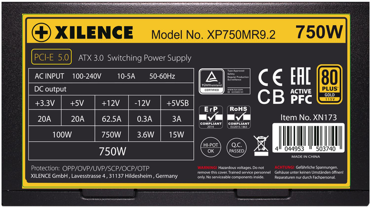 Блок живлення Xilence Performance X+ Semi-Modular 750W (XP750MR9.2) - зображення 4