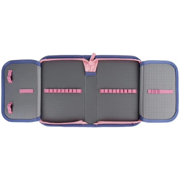 Пенал Kite 1 відділення з 2 відворотами Purple Chequer K24-622-3 - зображення 5