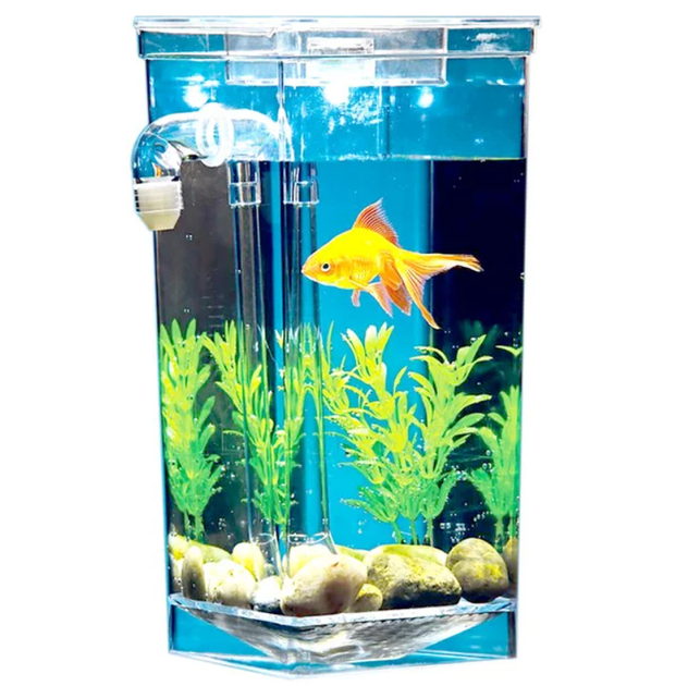 Аквариум для рыбок самоочищающийся My Fun Fish с LED подсветкой 2 литра - Фото 3 Аквариум для рыбок самоочищающийся My Fun Fish с LED подсветкой 2 литра - изображение 3