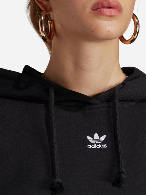 Bluza damska z kapturem Adidas Adicolor Essentials Fleece Hoodie IA6420 S Czarna (4066752018225) - obraz 4