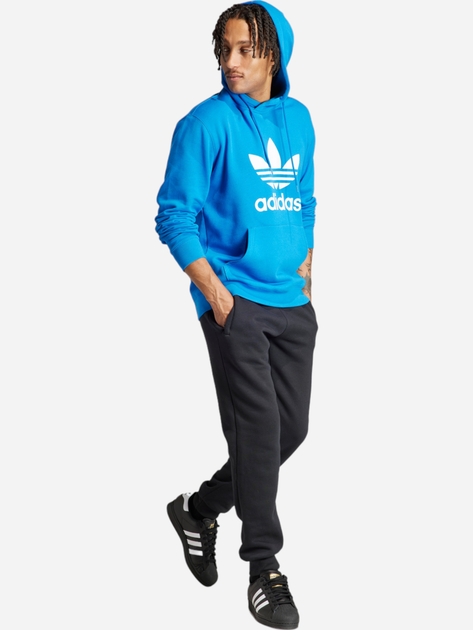 Bluza męska z kapturem oversize adidas Adicolor Classics Trefoil IM9410 M Niebieska (4066759668461) - obraz 3