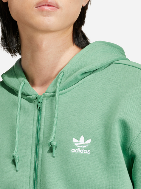 Bluza męska rozpinana streetwear z kapturem adidas Trefoil Essentials IR7841 L Zielona (4066757204302) - obraz 4