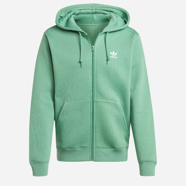 Bluza męska rozpinana streetwear z kapturem adidas Trefoil Essentials IR7841 XL Zielona (4066757446931) - obraz 6