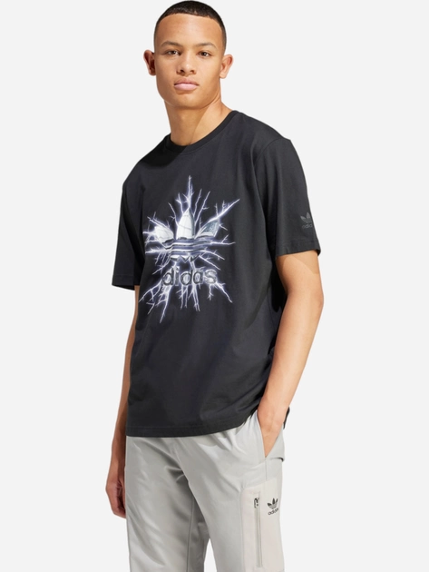 T-shirt męski bawełniany adidas Graphic IR9440 L Czarny (4066757411953) - obraz 1