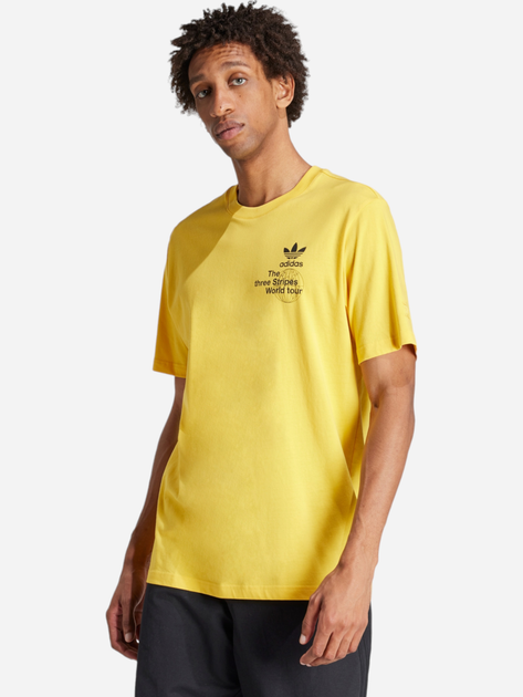 T-shirt męski bawełniany adidas BT Originals IS0183 XL Żółty (4067887817042) - obraz 1