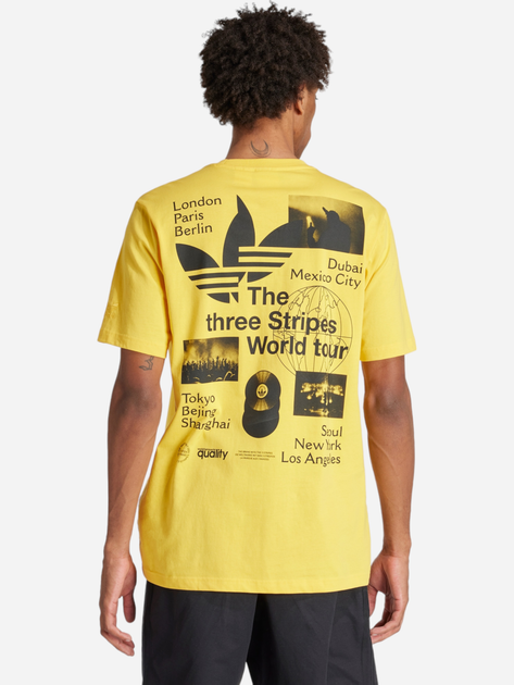 T-shirt męski bawełniany adidas BT Originals IS0183 XL Żółty (4067887817042) - obraz 2