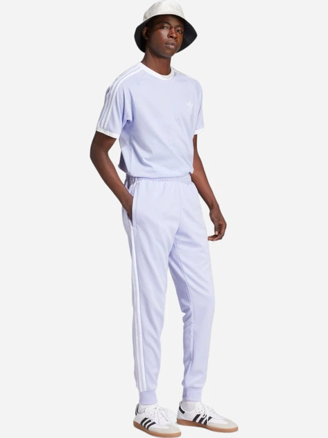 Футболка бавовняна чоловіча adidas Adicolor Classics IS0614 L Лавандова (4066759680524) - зображення 3