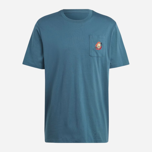 T-shirt męski bawełniany adidas Leisure Note IS2919 XL Niebieski (4067887642736) - obraz 6
