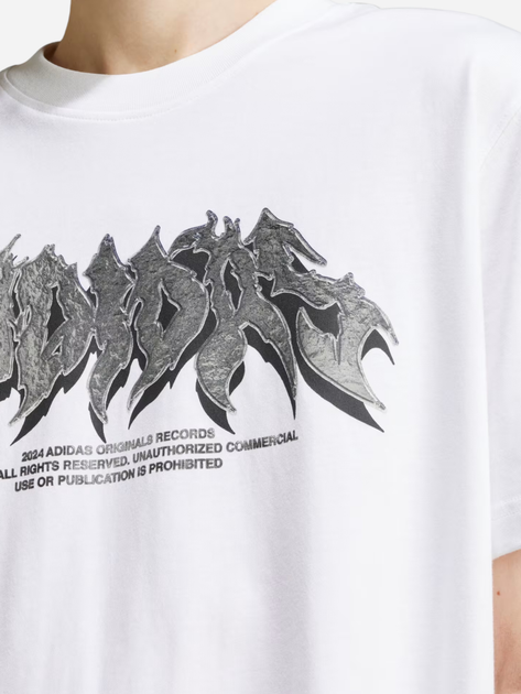 Футболка бавовняна чоловіча adidas Flames Concert IS2946 XL Біла (4066757411724) - зображення 4