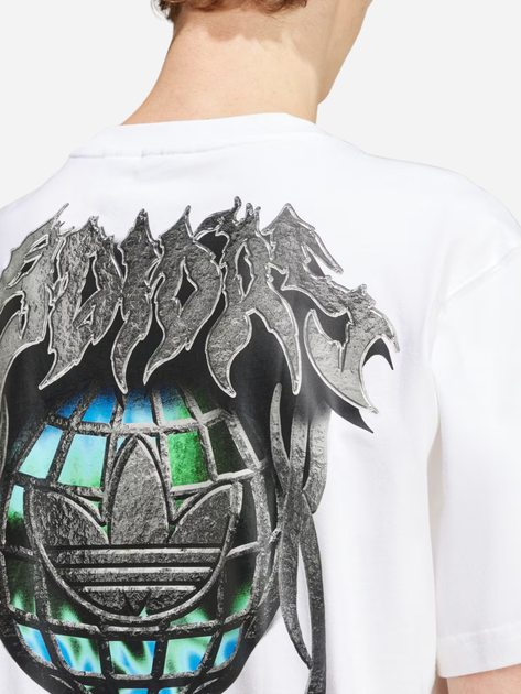 Футболка бавовняна чоловіча adidas Flames Concert IS2946 XL Біла (4066757411724) - зображення 5