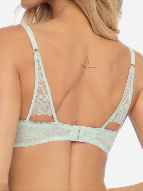 Biustonosz damski Push-up z koronką Esotiq 41342-65X 80C Zielony (5903972249895) - obraz 4