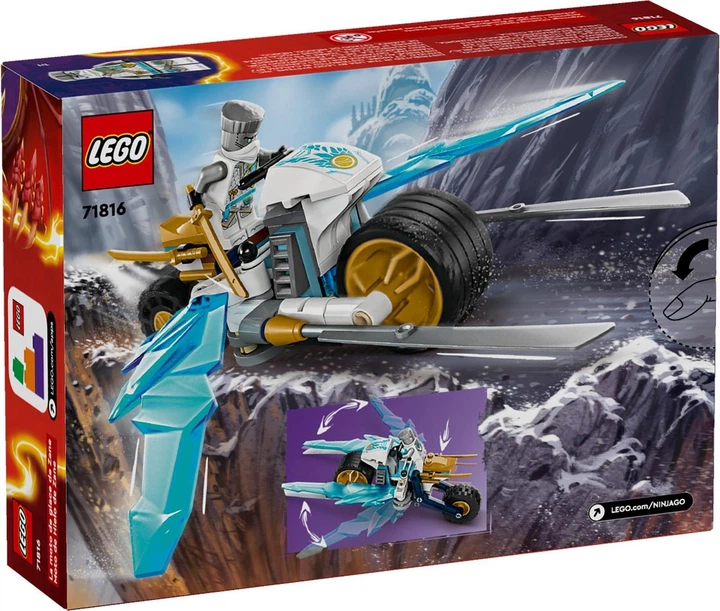 Конструктор Lego Ninjago Ледяной мотоцикл Зейна 71816 – игрушки с