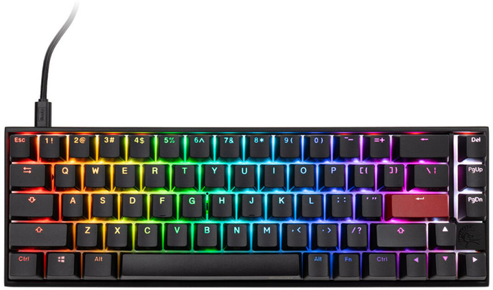 Klawiatura przewodowa Ducky Mecha Pro SF Cherry MX Speed Silver Black (GATA-2572) - obraz 1