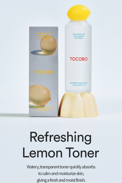 Toner do twarzy Tocobo Aha Bha Lemon nawilżający 150 ml (8809835060003) - obraz 3