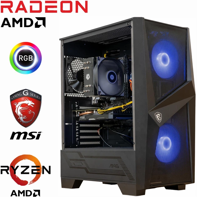 高性能ゲーミングPC RYZEN7 5700x3D rx6900xt Компьютер 1stPlayer Ryzen 7 5700X3D / RX 6900 XT 16ГБ / 32ГБ