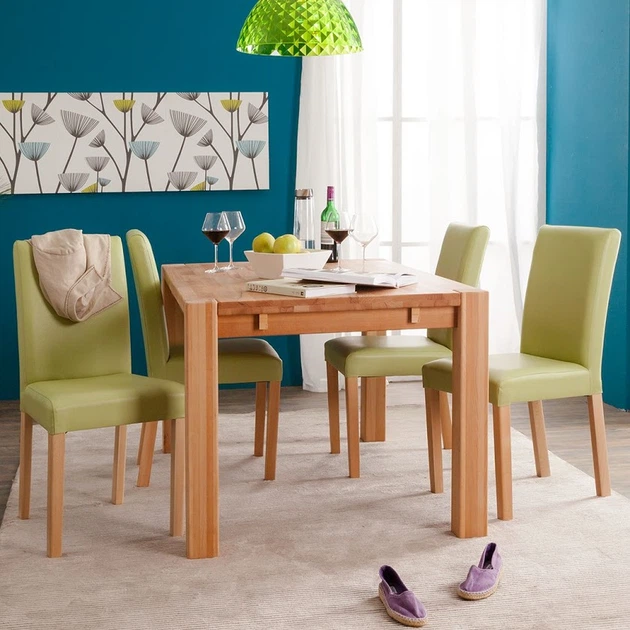 Стол обеденный в гостиную, кухню ST004 140x90 дерево бук Mobler - изображение 7
