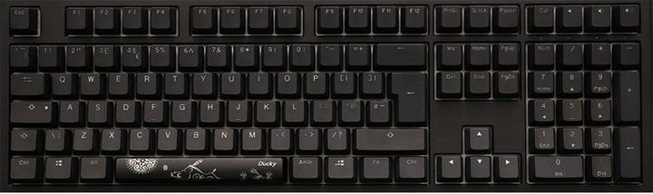 Klawiatura przewodowa Ducky Shine 7 Cherry MX Silent Red USB Black (100042977) - obraz 1