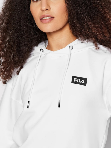 Bluza damska z kapturem krótka Fila FAW0144-10001 S Biała (4064556232311) - obraz 3