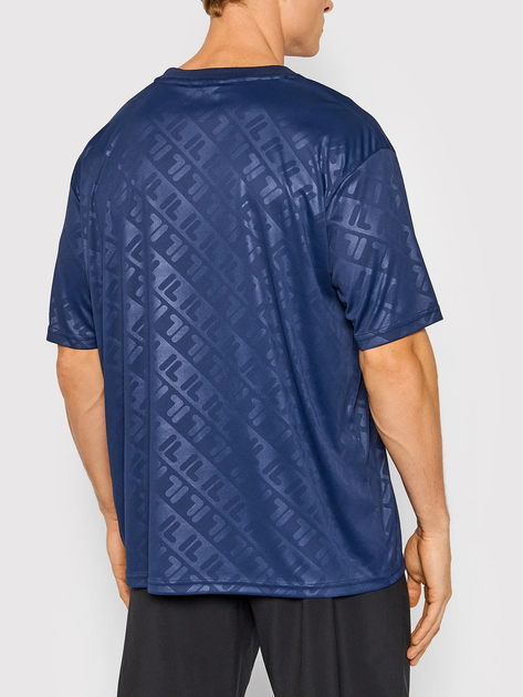 Спортивна футболка чоловіча Fila 689171-170 S Синя (4064556142849) - зображення 2