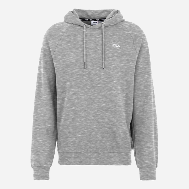 Bluza męska z kapturem elegancka Fila FAM0341-80000 S Jasnoszary melanż (4064556396860) - obraz 4