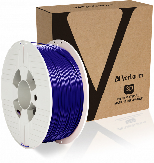 Włókno PLA Verbatim do drukarki 3D 1.75 mm 1 kg Niebieskie (23942553229) - obraz 3