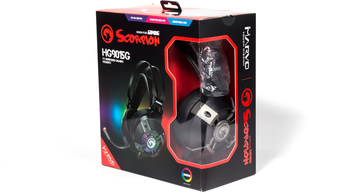Słuchawki Marvo Black HG9015G - obraz 5