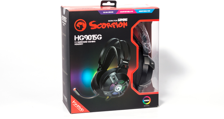 Słuchawki Marvo Black HG9015G - obraz 6