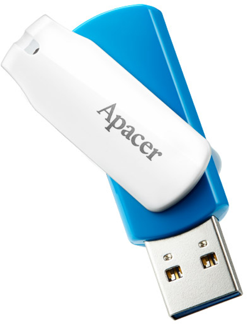Флеш пам'ять USB Apacer AH357 32GB USB 3.1 White/Blue (AP32GAH357U-1) - зображення 3