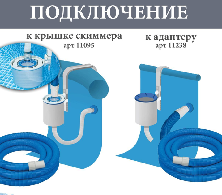 Гофрированный шланг для ручного пылесоса Intex, длина 7.6 м, диаметр 38 мм (IP-168237) - изображение 3