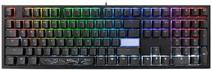 Klawiatura przewodowa Ducky Shine 7 PBT Cherry MX Blue USB Black (100042974) - obraz 1