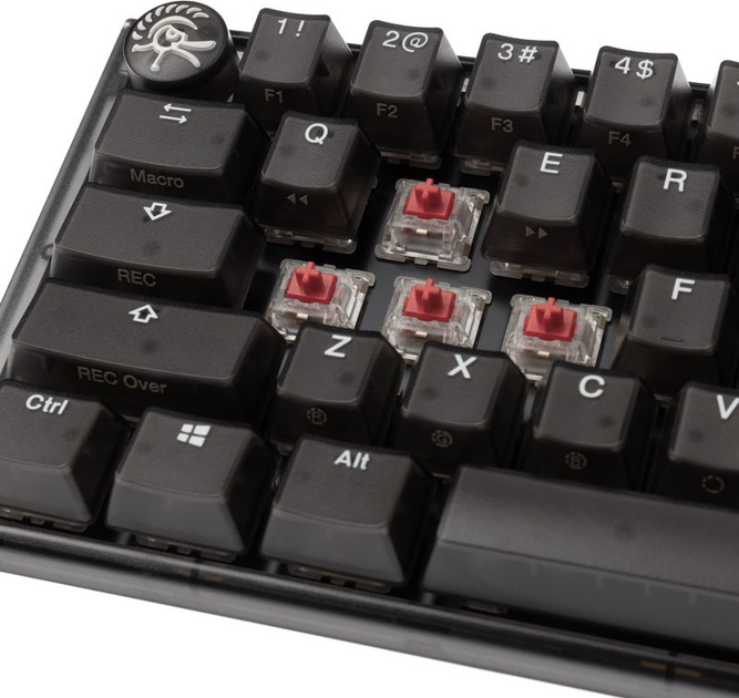 Klawiatura przewodowa Ducky One 3 Mini Aura Cherry MX Silent Red USB Black (100043053) - obraz 6