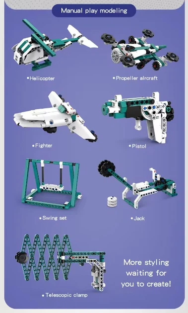 Конструктор Робот на радиоуправлении / Программируемый робот STEM "DIY" 557 деталей - Фото 5 Конструктор Робот на радиоуправлении / Программируемый робот STEM "DIY" 557 деталей - изображение 5