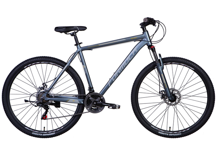 Велосипед алюминий 29" Formula MOTION AM DD рама-21" темно-серебристый ...