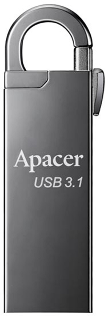 Флеш пам'ять USB Apacer AH15A 64GB USB 3.1 Ashy (AP64GAH15AA-1) - зображення 1