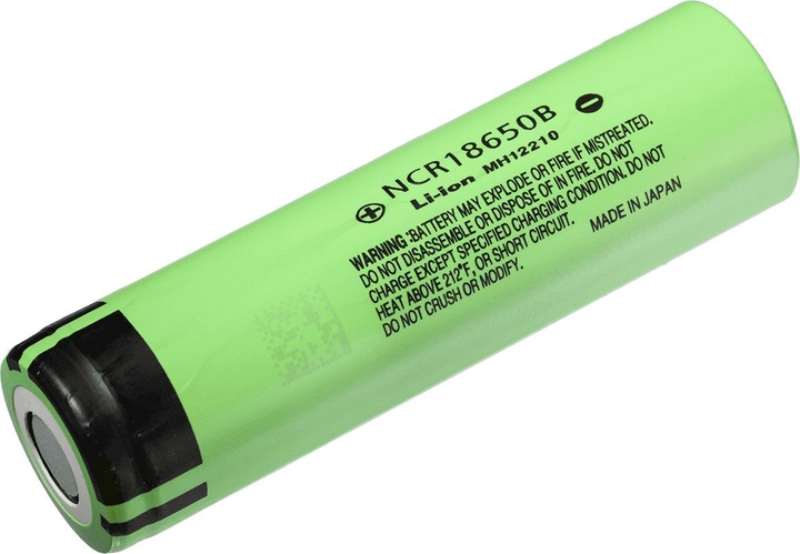 Akumulator Panasonic 3350 mAh NCR18650 3.6V, typ 18650 z taśmą do lutowania 2 szt. (NCR18650B) - obraz 1