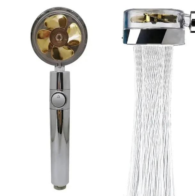 Турбо лейка с вентилятором вращение 360° TURBOCHARGED SHOWER HEAD ...