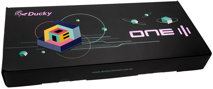 Klawiatura przewodowa Ducky One 3 TKL RGB LED MX Blue USB Aura Black (100043029) - obraz 9