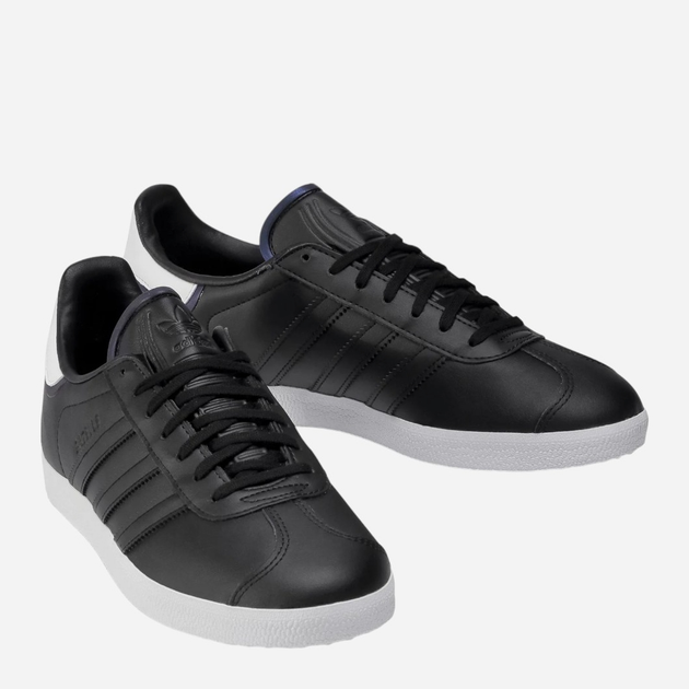 Sneakersy męskie skórzane do kostki adidas Originals Gazelle FU9667 42 (UK 8) Czarne (4062059843041) - obraz 4