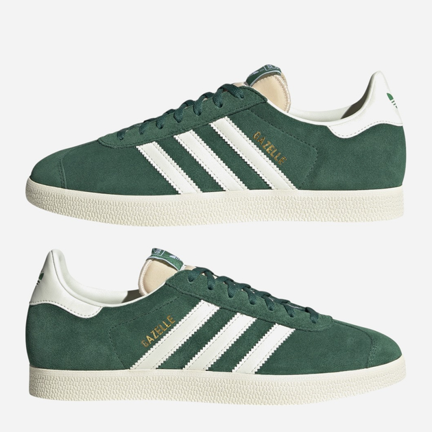 Чоловічі кеди низькі adidas Originals Gazelle GY7338 43.5 (UK 9) Зелені (4066748511822) - зображення 5