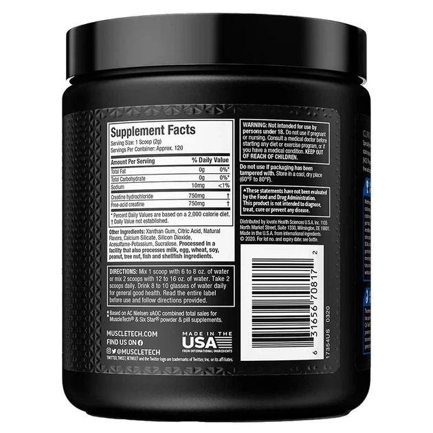 Креатин Гідрохлорид Cell Tech CREACTOR Creatine HCL - 235 г без смаку - зображення 2